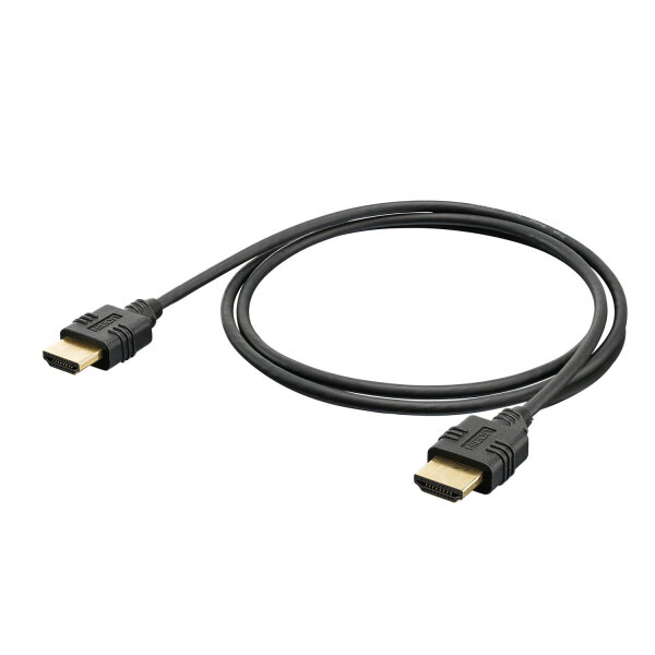 Compact multimedia cable HDMI® HighSpeed-Cable with Ethernet & ARC, 4K 18G | HDMI® A / HDMI® A, HICON