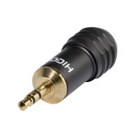 HICON jack (3,5mm), 3-pole , metal-, Soldering-male...