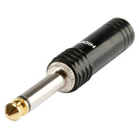 HICON jack (6,3mm)  2-pole metal-Soldering-male...