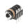 HICON jack (6,3mm), 3-pole , plastic-, Soldering-female connector, tin-coated contact(s), straight, black