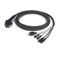 HICON XLR, 3-pol , Metall-, Löttechnik-Kabelbuchse, versilberte(r) Kontakt(e), gerade, schwarz
