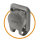 HICON XLR, Waterproof and dustproof to IP54 while connected , 3-pole , Polyamide-female connector, gold plated contact(s), straight, black