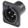 HICON XLR, 3-pole , plastic-, Soldering-male connector, silver plated contact(s), Type D, black