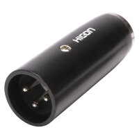 HICON  Adapter | Mini-XLR male 3-pol/XLR 3-pole male...