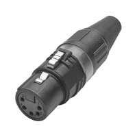 HICON XLR PRO+, 5-pole female, silver-plated contacts,...