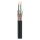 HICON XLR PRO+, 5-pole female, silver-plated contacts, black metal housing, black metal cap, 6-chuck collet strain relief