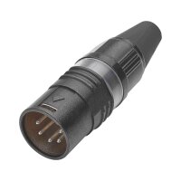 HICON XLR PRO+, 5-pole male, silver-plated contacts,...