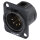 HICON XLR, 5-pol , metal-, Soldering-male connector, gold plated contact(s), Type D, black