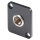 HICON Mini-XLR, 3-pol , Metall-, Löttechnik-Einbaustecker, vergoldete(r) Kontakt(e), Type D, dunkelgrau