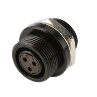 HICON Mini-XLR, IP67 , 3-pole , metal-, Soldering-female...