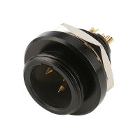 HICON Mini-XLR, IP67 , 3-pole , metal-, Soldering-male...
