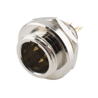 HICON Mini-XLR, IP67 , 3-pole , metal-, Soldering-male...