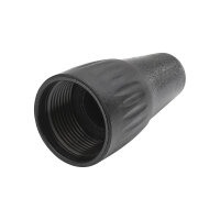HICON Mini-XLR, 4-pole , metal-, Soldering-male connector, gold plated contact(s), Thread 10,9 mm, nickel