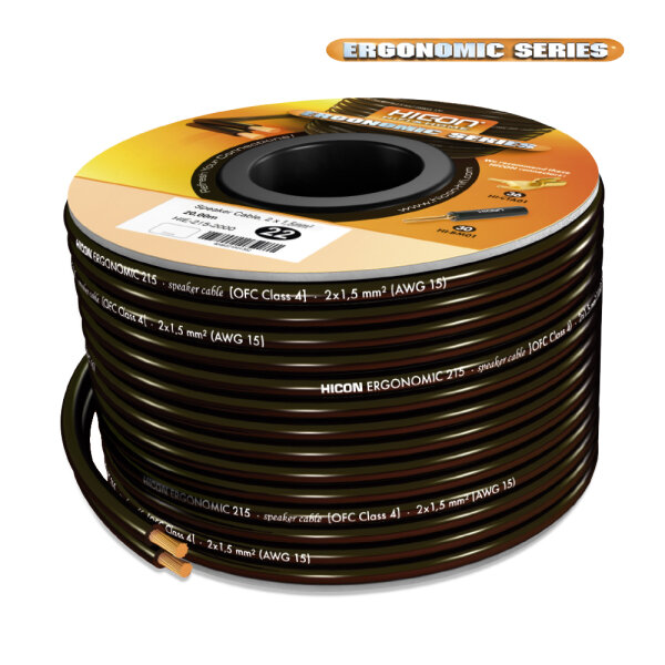 Speaker cable, 2 x 1,50 mm²