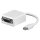 Adapter cable | SUB-D15HD female/DisplayPort mini male straight, white