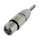 NEUTRIK®  Adapter | Jack male mono/XLR 3-pole female straight, grey