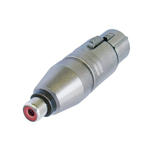 NEUTRIK®  Adapter | RCA female/XLR 3-pole female straight, grey