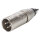 NEUTRIK®  Adapter | RCA male/XLR 3-pole male straight, grey