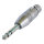 NEUTRIK®  Adapter | Klinke male 6,3 mm stereo/XLR 3-pol female gerade, silbergrau