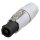 NEUTRIK® powerCON®, 3-pol , Kunststoff-, Schraubkontakt-Kabelbuchse, versilberte(r) Kontakt(e), gerade, grau