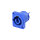 NEUTRIK® powerCON®, 3-pol , Kunststoff-, Stecktechnik-Einbaustecker, versilberte(r) Kontakt(e), Type D, blau