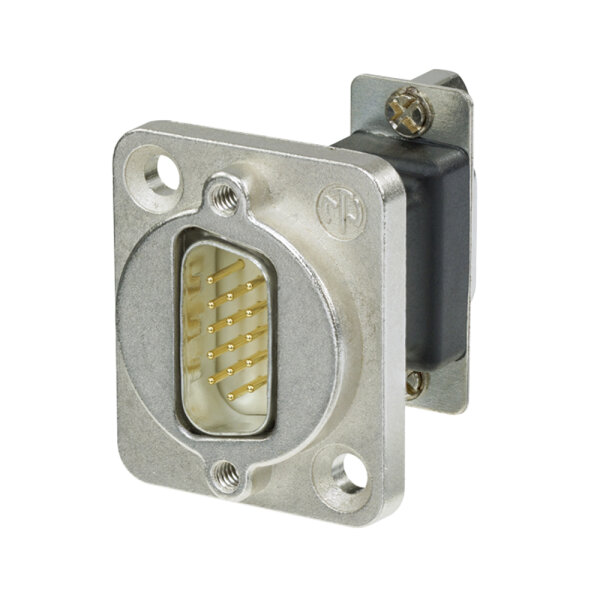 NEUTRIK®  | SUB-D 15-pol female/SUB-D 15-pol male Type D, nickelfarben