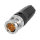 NEUTRIK® BNC, 2-pole , metal-, crimp-male connector, hard gold plated contact(s), straight, black, for Crimp die DIE-R-BNC-PDC