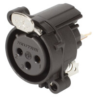 NEUTRIK® XLR, 3-pole , plastic-, Print connection...