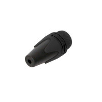 NEUTRIK® XLR, 4-pole , metal-, Soldering-male connector, silver plated contact(s), straight, black