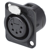 NEUTRIK® XLR, 5-pol , metal-, Soldering-female...