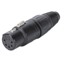 NEUTRIK® XLR, 5-pol , metal-, Soldering-female...