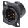 NEUTRIK® XLR, 5-pol , metal-, Soldering-male connector, gold plated contact(s), Type D, black