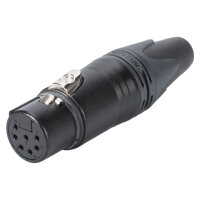 NEUTRIK® XLR, 7-pole , metal-, Soldering-female...