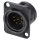 NEUTRIK® XLR, 7-pole , metal-, Soldering-male connector, gold plated contact(s), Type D, black