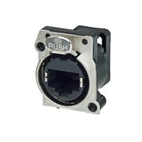 NEUTRIK® vergoldet, RJ45, PCB Vertikal, A-Flansch,...