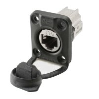 NEUTRIK® RJ45 CAT.6A IDC IP65, 8-pole , metal-,...