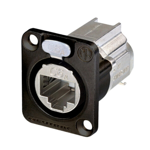 NEUTRIK® RJ45 CAT.6A, 8-pole , metal-, IDC-female connector, Type D, black