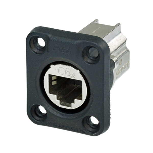 NEUTRIK® RJ45 CAT.6A IDC IP65, 8-pole , metal-, IDC-female connector, Type D, black