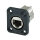 NEUTRIK® RJ45 CAT.6A IDC IP65, 8-pole , metal-, IDC-female connector, Type D, black