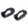 NEUTRIK® RCA, 2-pole , metal-, Soldering-connector-pair, gold plated contact(s), straight, black