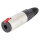NEUTRIK® jack (6,3mm), 3-pole , metal-, Soldering-female connector, silver plated contact(s), straight, nickel