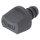 NEUTRIK® jack (6,3mm), 3-pole , metal-, Soldering-female connector, silver plated contact(s), Type D, black