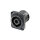 NEUTRIK® speakON®, 2-pole , plastic-, 3/16" Flat tabs-male connector, silver plated contact(s), Type D, black