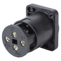 NEUTRIK® speakON®, 4-pole , plastic-, screw...