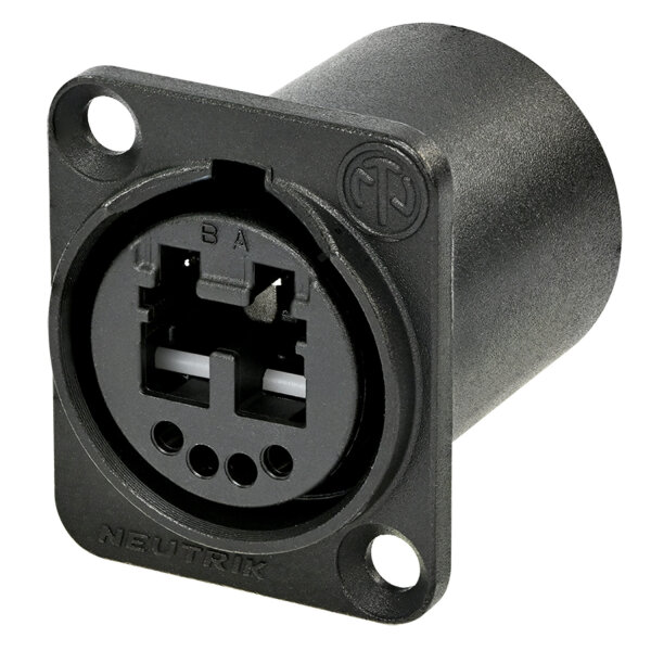NEUTRIK® opticalCON®, metal-, Patch-female connector, Type D, grey