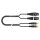 Y-patch / adapter cable SC-Onyx, 1 x 0,25 mm² | XLR / RCA, NEUTRIK®