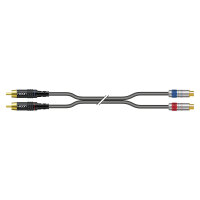 Rca patch cable, unbalanced SC-Onyx, 1 x 0,25 mm² |...