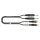 Stereo split cable SC-Onyx, 1 x 0,25 mm² | jack / RCA, HICON