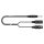 Patch cable, balanced SC-Onyx, 1 x 0,25 mm² | XLR / jack, HICON