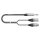 Patch cable, balanced SC-Onyx, 1 x 0,25 mm² | XLR / jack, NEUTRIK®